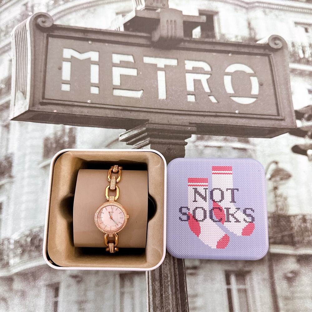 Fossil ES4123 Ladies Classic Rose Gold Stainless Steel Crystal Watch - Picture 3 of 6